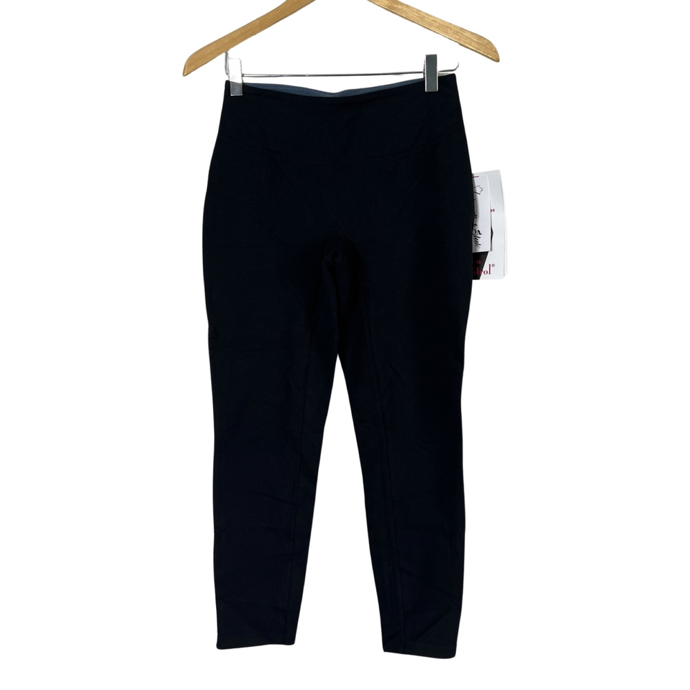 WOMEN WITH CONTROL Tummy Control Smooth & Sleek Leggings Black Petite XXS